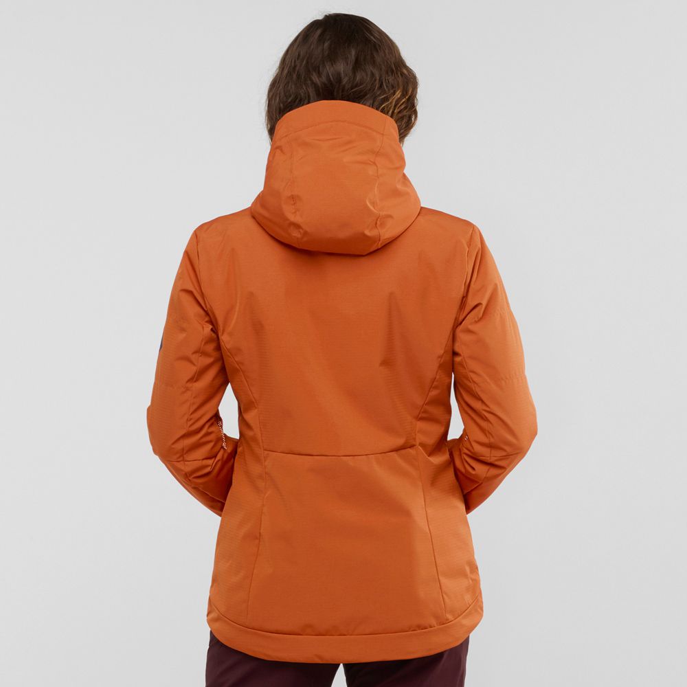 salomon orange ski jacket